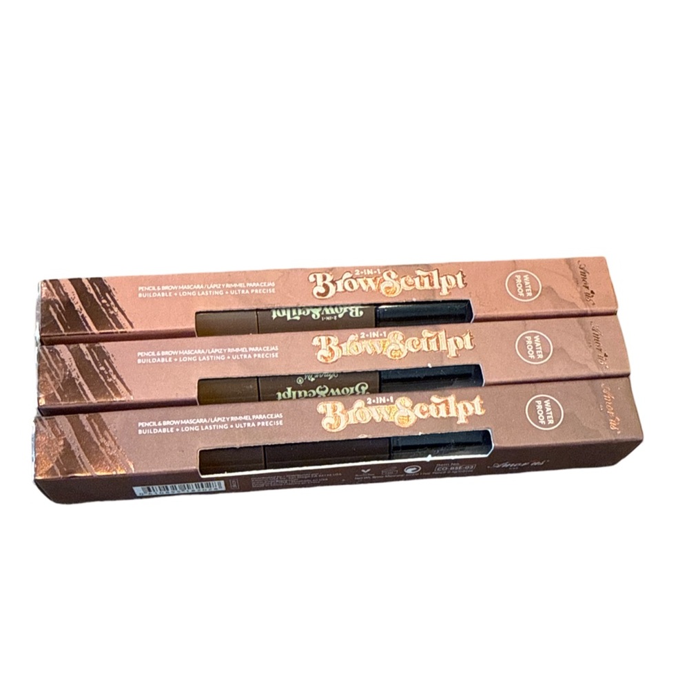 Amor Us 2-in-1 Brow Sculpt, Pencil & Brow Mascara, Buildable, Water Proof, New